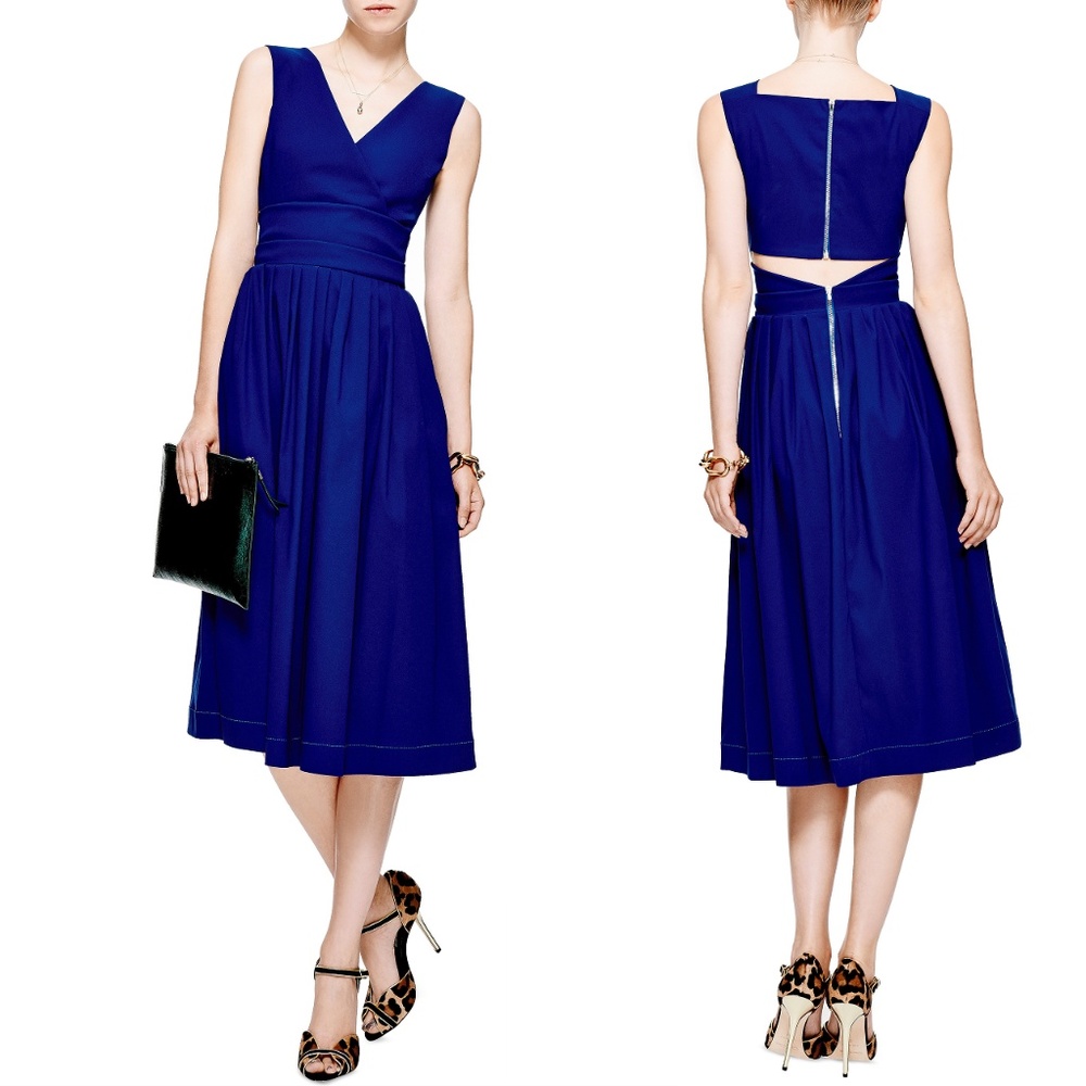 $1370 Preen by Thornton Bregazzi Novak Dress Blue